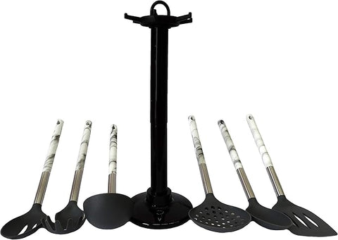 Aiwa Japan Kitchen Ladles Set 6pcs + Ladle Holder LO-23132-Rfh | Aiwa In Lebanon