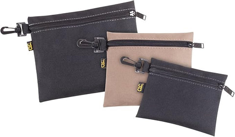CLC Black & BeigePack Of 3 Multi-Purpose Clip-on Zippered Poly Bags | CLC In Lebanon