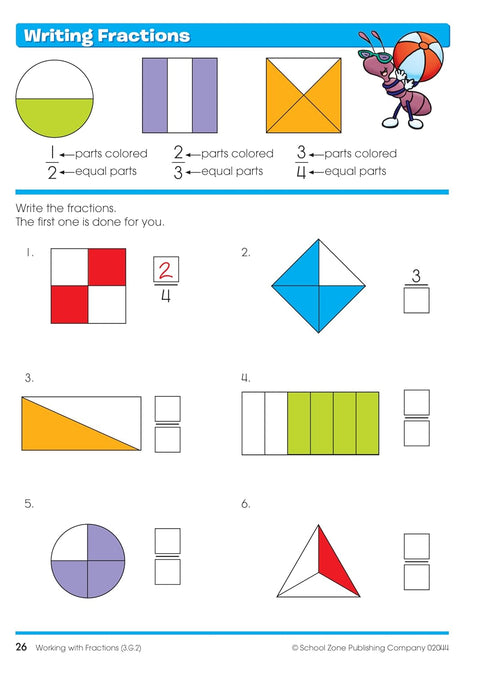 School Zone Time Money & Fractions Workbook | School Zone In Lebanon