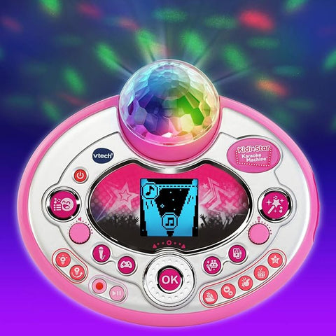 Vtech Kidi Star Pink Karaoke Machine Deluxe, 2 Microphones with AC Adapter  | Vtech In Lebanon