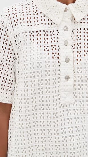 Free People Women's White Eyelet Mini Dress | Free People In Lebanon