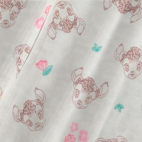 Disney Baby Girl's Bambi Pink 2 Pack Zip-Up Sleeper |Disney In Lebanon