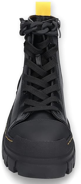 Dockers By Gerli Women's Black & Yellow Lace-up Boot | Dockers By Gerli In Lebanon