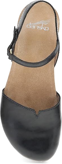 Dansko Women's Black Leather Rowan Sandals | Dansko In Lebanon