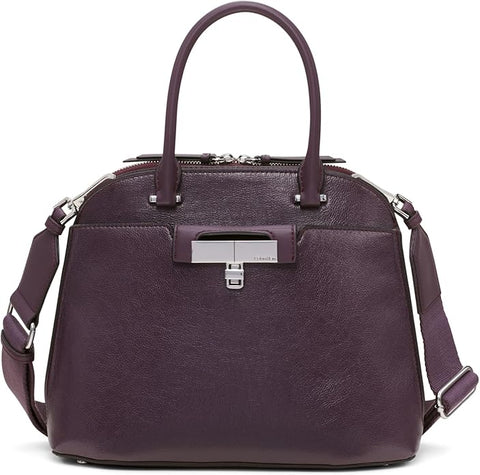 Calvin Klein Women's Dark Purple Becky Dome Organizational Crossbody Bag | Calvin Klein In Lebanon