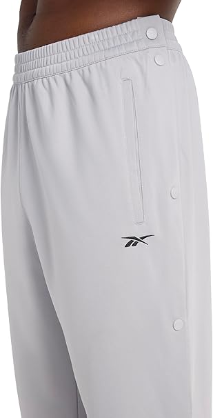 Reebok Men's Leisure Grey Classics Basketball Matte Snap Pants | Reebok In Lebanon