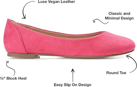 Journee Collection Women's Fuchsia Kavn Flat |Journee Collection In Lebanon