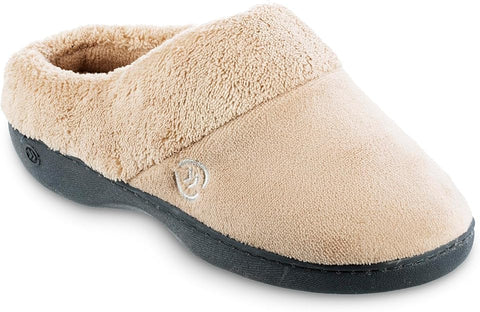Isotoner Women's Beige Terry Slip-in Clog With Soft Memory Foam Slipper | Isotoner In Lebanon