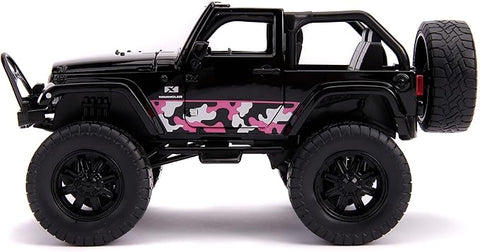 Jada Just Trucks 2007 Jeep Wrangler Black & Pink Camo Toy | Jada In Lebanon