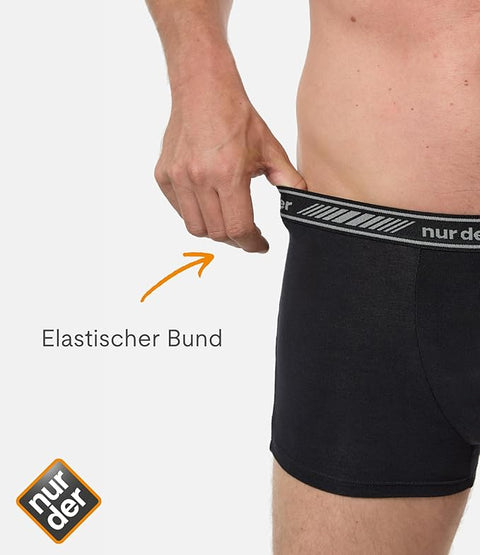 Nur Der Men's 2 Black Boxer 3D-Flex Classic Doppelpack Panties 2x-L | Nur Der  In Lebanon