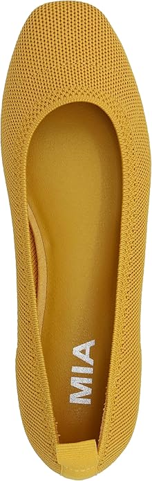 MIA Women's Mustard Rasia Round Toe Ballet Flat | MIA In Lebanon