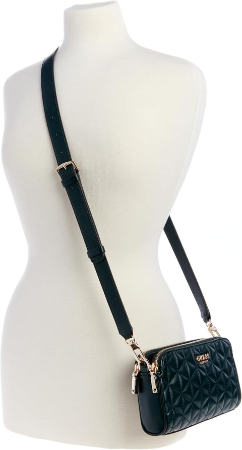 Guess Women's Dark Green Kori Status Small Crossbody | Guess In Lebanon
