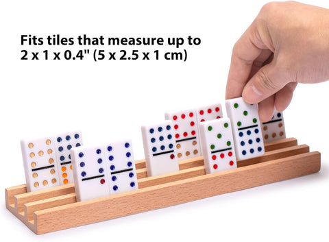 Yellow Mountain Imports Set of 4 Beechwood Domino Racks (10 Inch) | Yellow Mountain In Lebanon