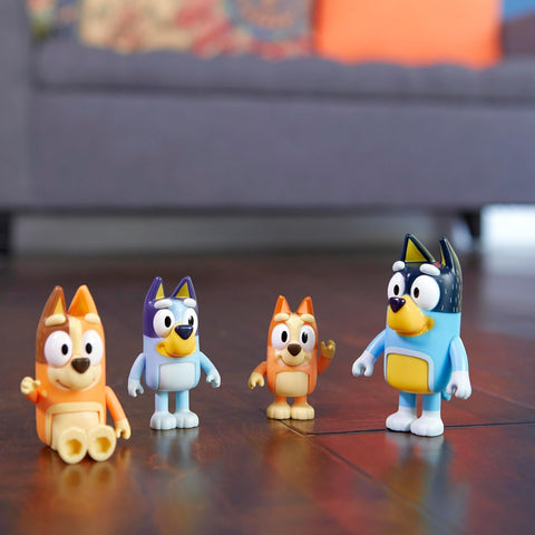 Moose Toys Bluey Family Pack of 4 Vinyl Figures | Moose Toys In Lebanon