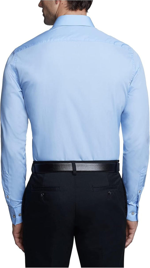 Van Heusen Men's Blue Classic Fit Poplin Shirt | Van Heusen In Lebanon
