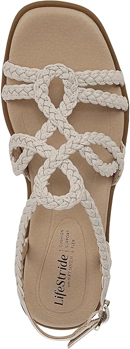 LifeStride Women's Off White Reagan Sandals | LifeStride In Lebanon