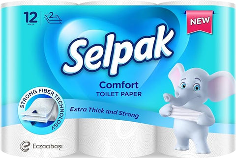 Selpak Toilet Paper Comfort 12 Rolls | Selpak In Lebanon
