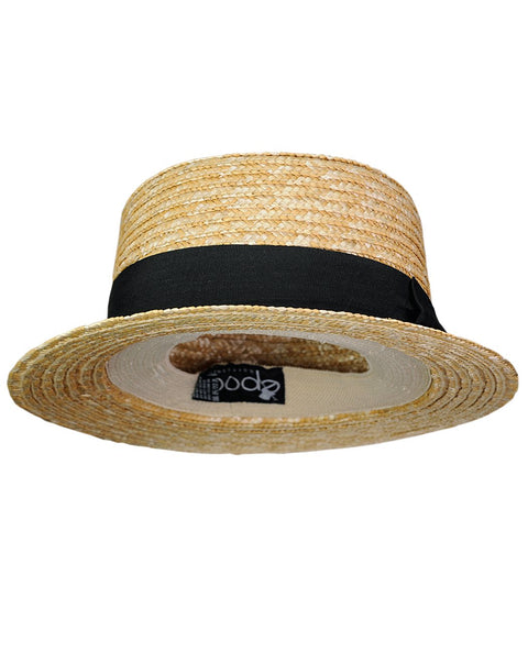 Epoch Hats Company Women's Natural Straw Skimmer Boater Hat | Epoch Hats Company In Lebanon