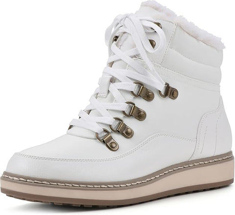 White Mountain Women's White Tamasha Lace-Up Hiker Bootie | White Mountain In Lebanon