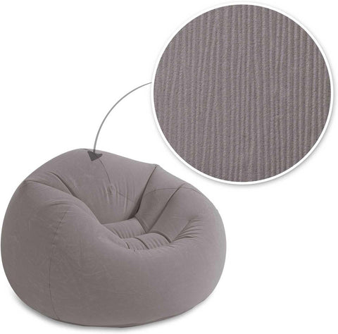 Intex Grey Beanless Bag Inflatable Lounge Chair | Intex In Lebanon