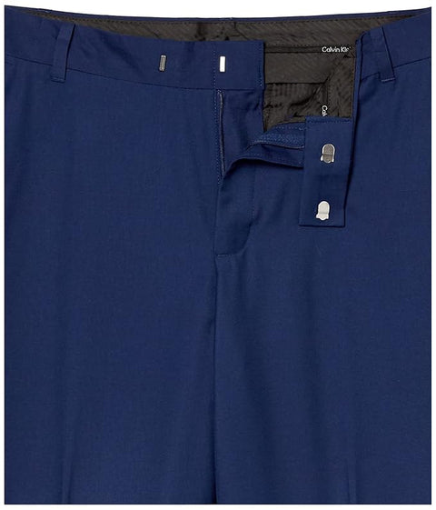 Calvin Klein Boy's Navy Blue Flat Front Stretch Slim Fit Trouser  |Calvin Klein In Lebanon