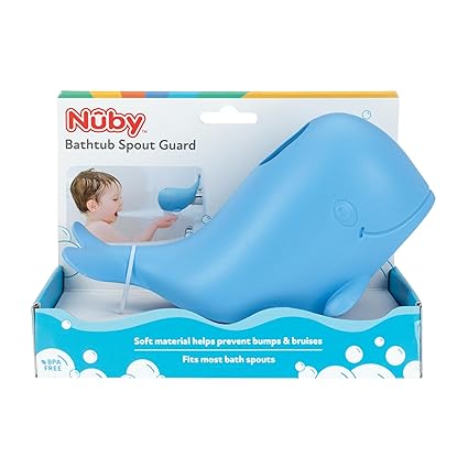 Nuby Blue Silicone Whale Bathtub Safety Spout Guard | Nuby In Lebanon