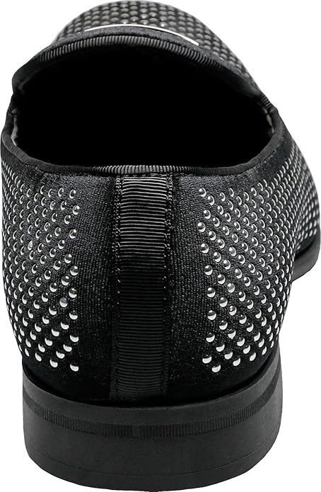 Stacy Adams Men's Black Swagger Studded Ornament Slip-on Loafer | Stacy Adams In Lebanon