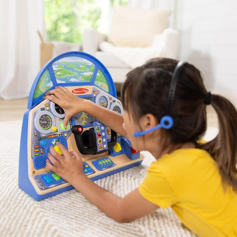 Melissa & Doug Multicolor Jet Pilot Interactive Dashboard Wooden Toy |Melissa & Doug In Lebanon