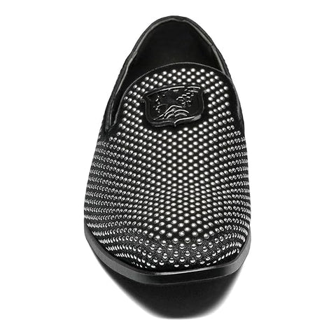 Stacy Adams Men's Black Swagger Studded Ornament Slip-on Loafer | Stacy Adams In Lebanon