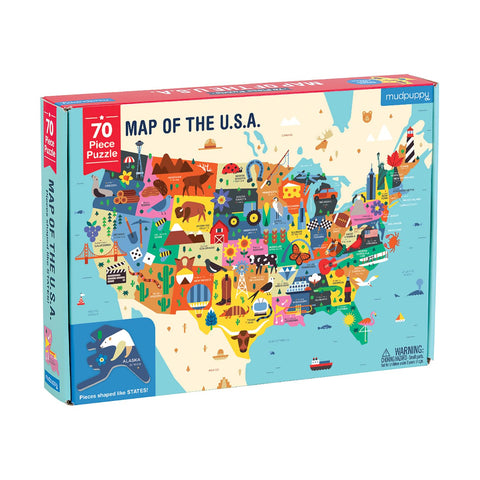 Mudpuppy Map Of The USA – 70 Piece Geography Puzzle |Mudpuppy In Lebanon