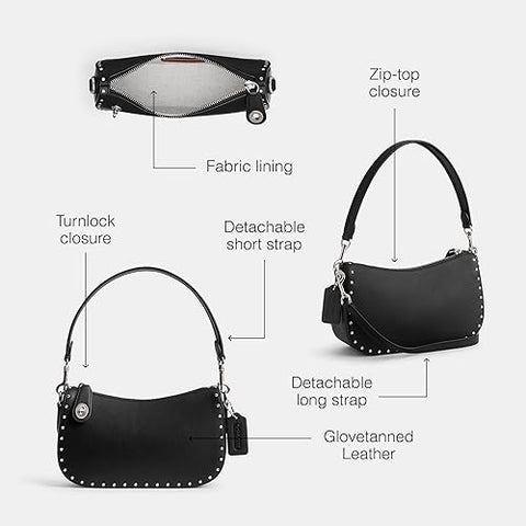 Coach Women's Black Swinger Crossbody Bag | Coach In Lebanon