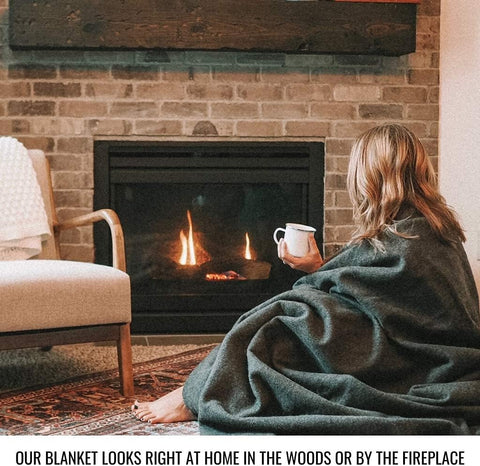 Arcturus Olive Green Warm Thick & Washable Military Wool Blanket | Arcturus In Lebanon