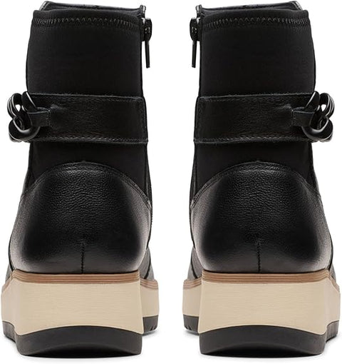 Clarks Women's Black Leather Zylah Rose Ankle Boots | Clarks In Lebanon