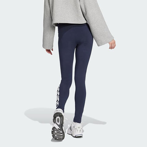 Adidas Women's Navy Essentials Plus Size High-Waisted Logo Leggings | Adidas In Lebanon