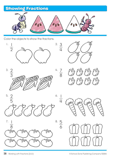 School Zone Time Money & Fractions Workbook | School Zone In Lebanon