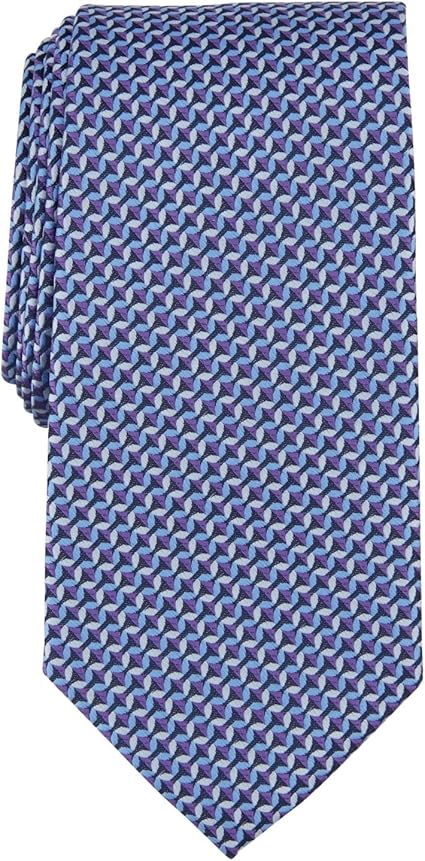 Perry Ellis Portfolio Men's Purple Mini Chevron  Regular fit Tie Necktie One Size | Perry Ellis Portfolio In Lebanon (Copy)