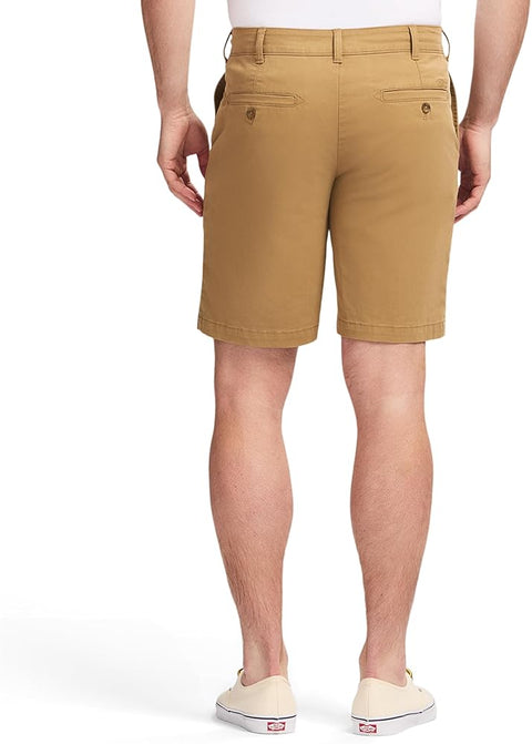 Izod Men's Tan Saltwater Flat Front Chino Short |Izod In Lebanon