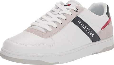Tommy Hilfiger Men's White & Navy Rezz Performance Sneakers | Tommy Hilfiger in Lebanon