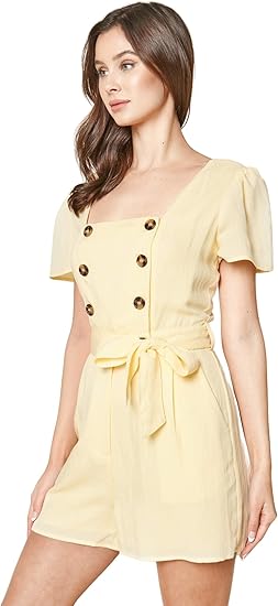 Sugar Lips Women's Yellow Jumpsuit AMZ303