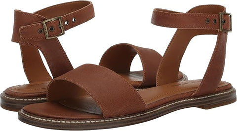 Lucky Brand Women's Brown Leather Kimaya1 Ankle-Strap Sandals | Lucky Brand In Lebanon
