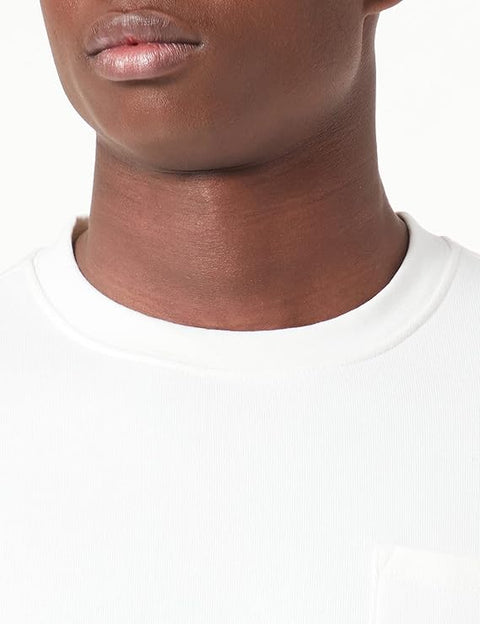 Lee Men's White Denim Long Sleeve Crew Neck Sweatshirt | Lee In Lebanon