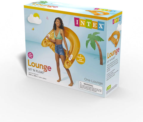 Intex Loungith 2 Built-In Cup Holders Float Inflatable Pool | Intex In Lebanon