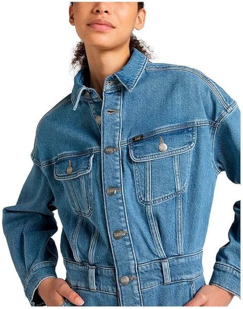 Lee Women's Blue Button Down Denim Dress | Lee In Lebanon