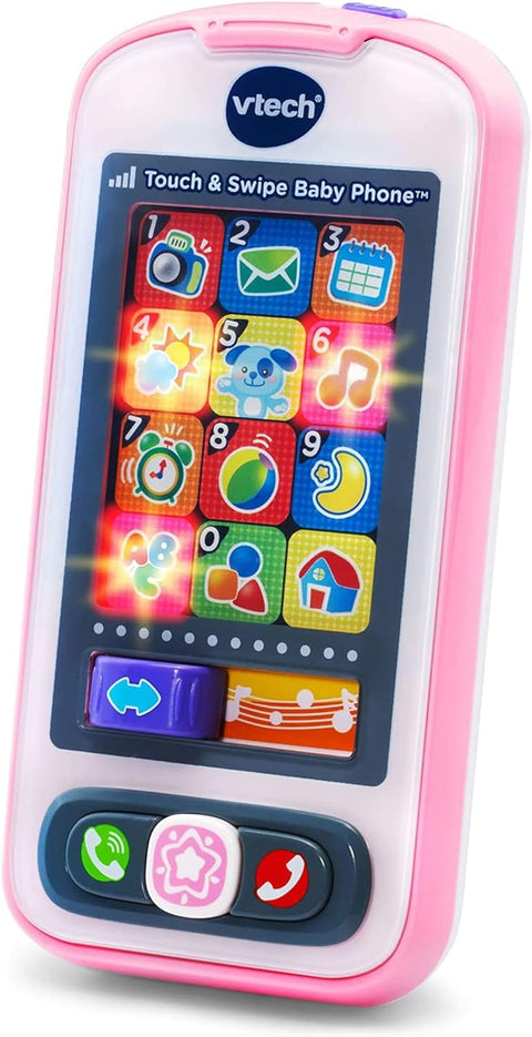 VTech Pink Touch and Swipe Baby Phone |VTech In Lebanon
