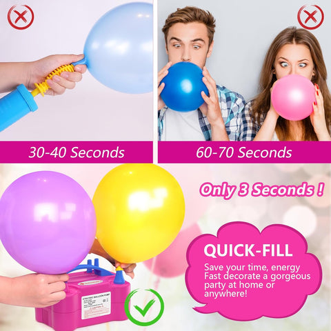 ID IDAODAN Pink/Blue Electric Balloon Pump | ID IDAODAN In Lebanon