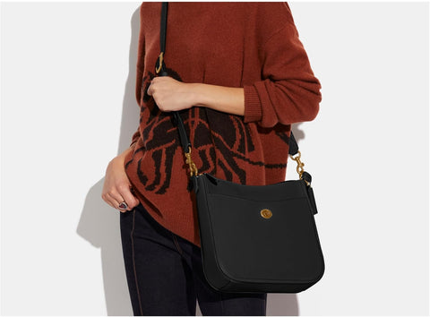 COACH Women's Black Grain Leather Crossbody Bag | Coach In Lebanon