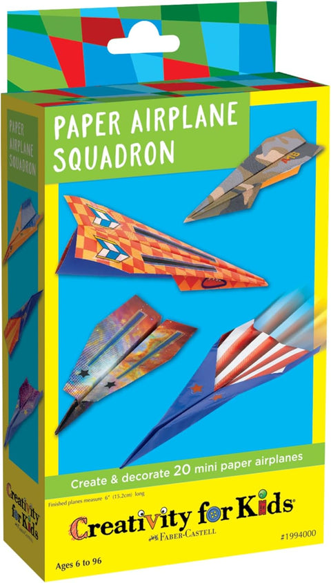 Faber-Castell Creativity for Kids Paper Airplane Squadron Create 20 Paper Airplanes | Faber-Castell In Lebanon