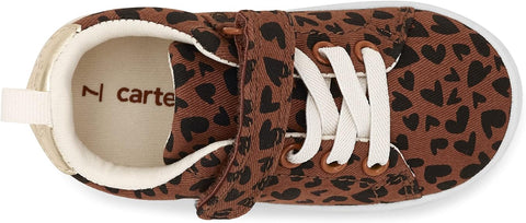 Carter's Baby Girl's Brown & Black Heart Printed Perrie Sneakers | Carter's In Lebanon