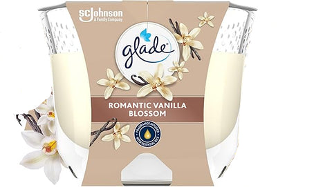 Glade Romantic Vanilla Blossom Long Lasting Scented Candle |Glade In Lebanon