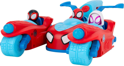 Jazwares Marvel Spidey and His Amazing Friends Spidey Team Split Racer 8.5-Inch Three-in-One Vehicle with Web Darts|Jazwares In Lebanon